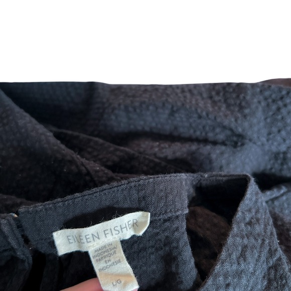 Eileen Fisher Women's Dress Large Sleeveless 100% Organic Cotton Midi Lantern - Picture 9 of 15